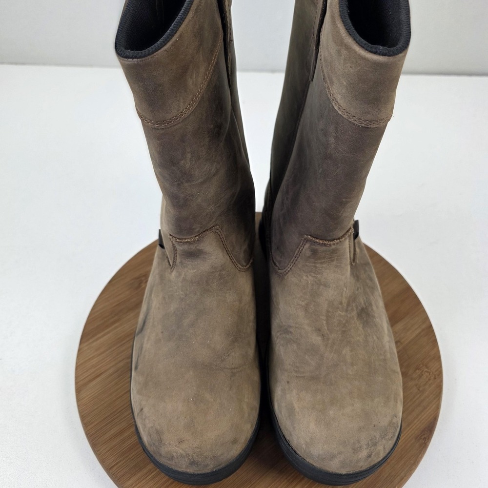 Danner Crafter Wellington Boots Mens Size 11 EE Brown Leather Pull On Work 12453 - Picture 4 of 15